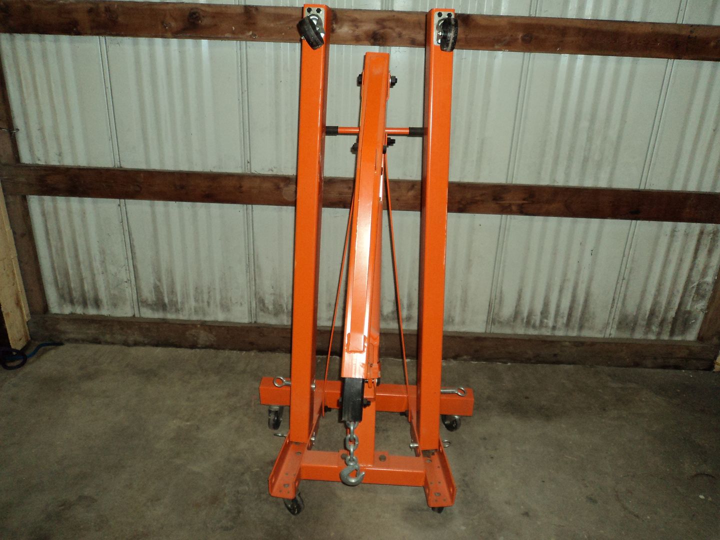 Central Hydraulics 2 Ton Shop Crane Foldable Engine Hoist On Wheels